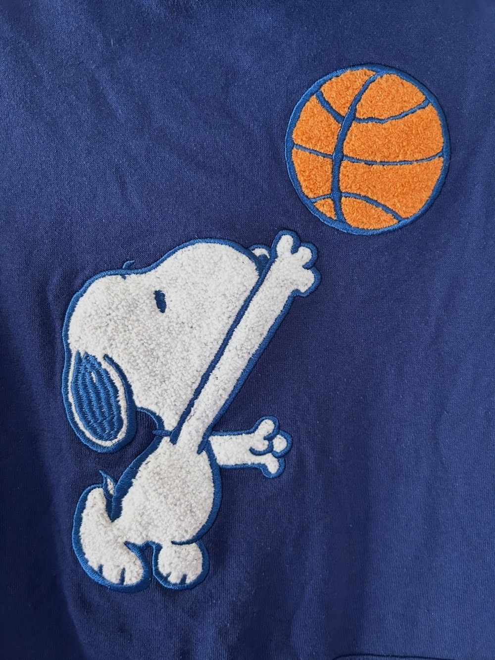 Peanuts Hoodie with Snoopy Basketball Patch
